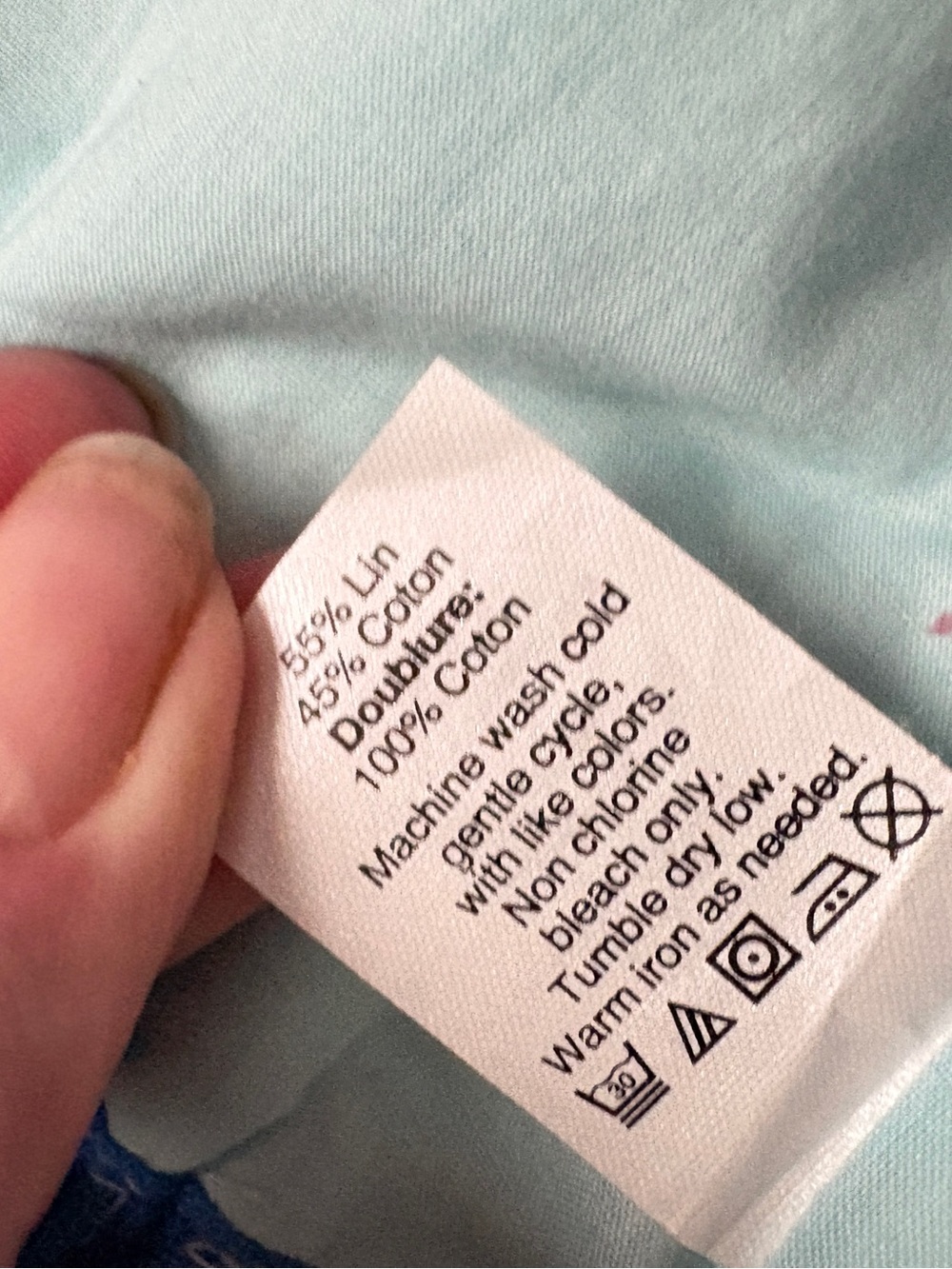 J.Crew Linen-Cotton Mini Skirt blue & white oversized gingham checkers sz S EUC - Picture 14 of 14